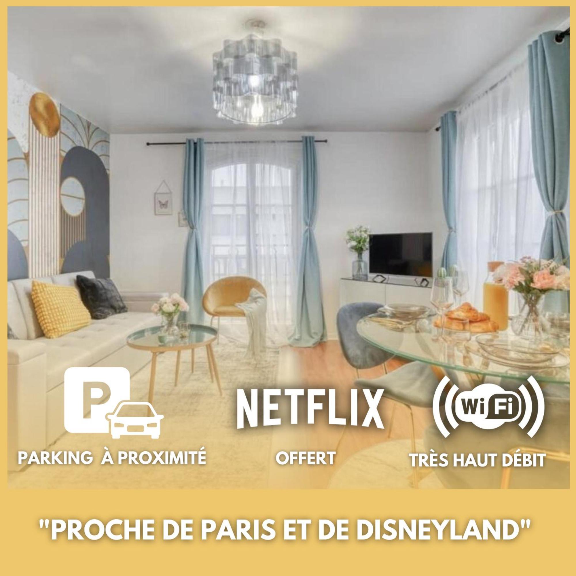 L'Elegant Chic-T2-Paris-Disneyland Jo Paris 2024 Нуази-ле-Гран Екстериор снимка